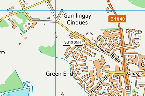 SG19 3NH map - OS VectorMap District (Ordnance Survey) SG19 3NH map - OS VectorMap District (Ordnance Survey)
