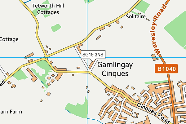 SG19 3NS map - OS VectorMap District (Ordnance Survey) SG19 3NS map - OS VectorMap District (Ordnance Survey)