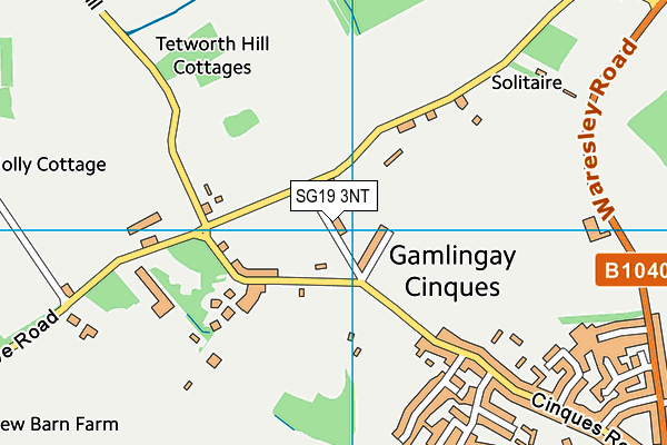 SG19 3NT map - OS VectorMap District (Ordnance Survey) SG19 3NT map - OS VectorMap District (Ordnance Survey)