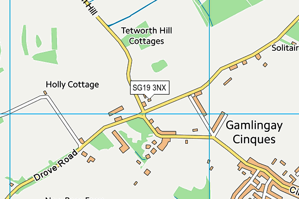 SG19 3NX map - OS VectorMap District (Ordnance Survey) SG19 3NX map - OS VectorMap District (Ordnance Survey)