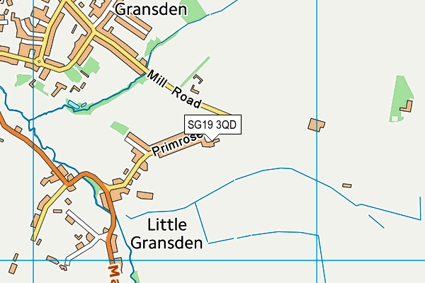 SG19 3QD map - OS VectorMap District (Ordnance Survey) SG19 3QD map - OS VectorMap District (Ordnance Survey)