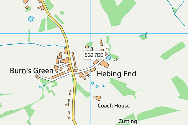 SG2 7DD map - OS VectorMap District (Ordnance Survey) SG2 7DD map - OS VectorMap District (Ordnance Survey)