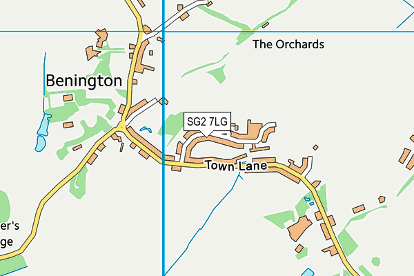 SG2 7LG map - OS VectorMap District (Ordnance Survey) SG2 7LG map - OS VectorMap District (Ordnance Survey)
