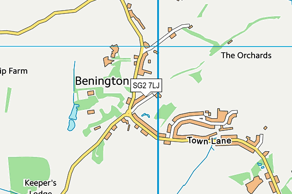 SG2 7LJ map - OS VectorMap District (Ordnance Survey) SG2 7LJ map - OS VectorMap District (Ordnance Survey)