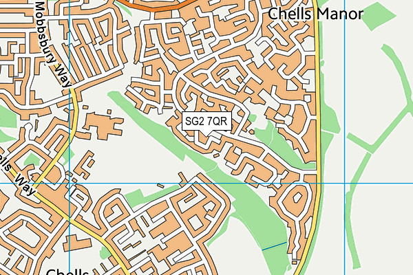 SG2 7QR map - OS VectorMap District (Ordnance Survey) SG2 7QR map - OS VectorMap District (Ordnance Survey)