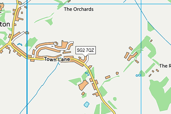 SG2 7QZ map - OS VectorMap District (Ordnance Survey) SG2 7QZ map - OS VectorMap District (Ordnance Survey)