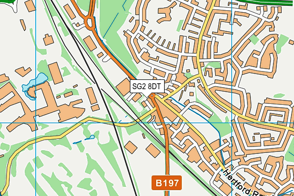 SG2 8DT map - OS VectorMap District (Ordnance Survey) SG2 8DT map - OS VectorMap District (Ordnance Survey)