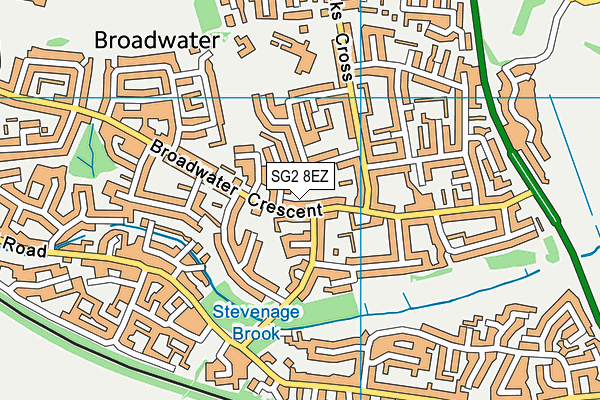 SG2 8EZ map - OS VectorMap District (Ordnance Survey) SG2 8EZ map - OS VectorMap District (Ordnance Survey)