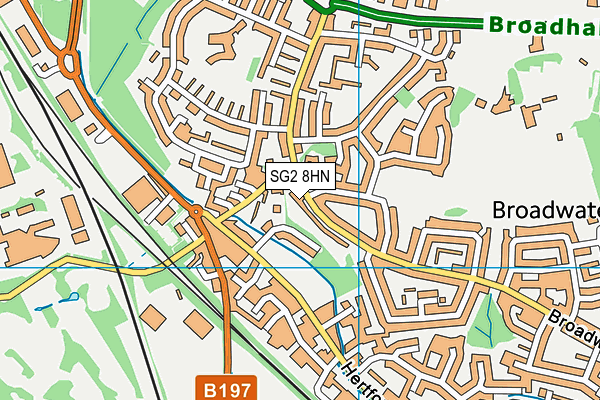 SG2 8HN map - OS VectorMap District (Ordnance Survey) SG2 8HN map - OS VectorMap District (Ordnance Survey)
