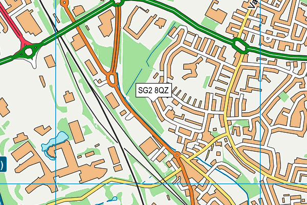 SG2 8QZ map - OS VectorMap District (Ordnance Survey) SG2 8QZ map - OS VectorMap District (Ordnance Survey)