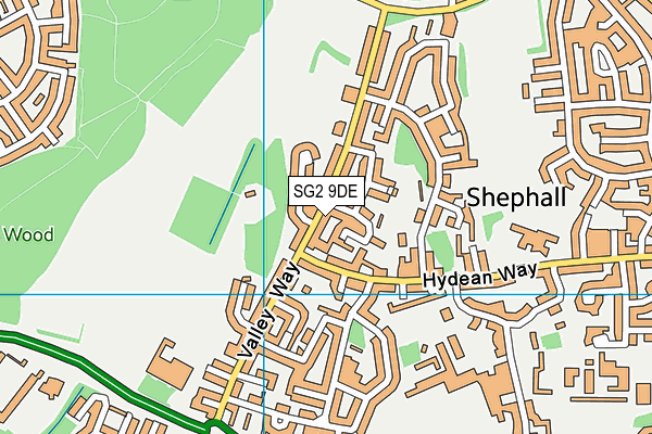 SG2 9DE map - OS VectorMap District (Ordnance Survey) SG2 9DE map - OS VectorMap District (Ordnance Survey)