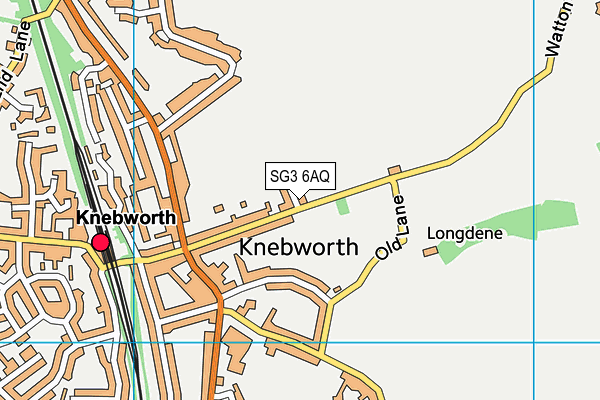 SG3 6AQ map - OS VectorMap District (Ordnance Survey)