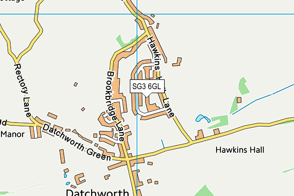 SG3 6GL map - OS VectorMap District (Ordnance Survey) SG3 6GL map - OS VectorMap District (Ordnance Survey)