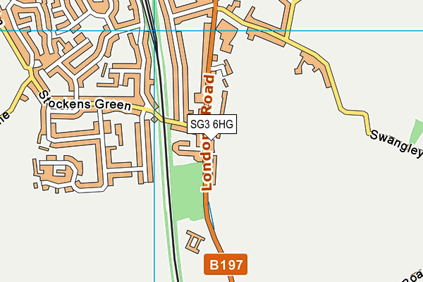 SG3 6HG map - OS VectorMap District (Ordnance Survey) SG3 6HG map - OS VectorMap District (Ordnance Survey)