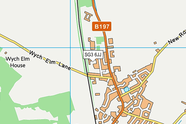 SG3 6JJ map - OS VectorMap District (Ordnance Survey) SG3 6JJ map - OS VectorMap District (Ordnance Survey)