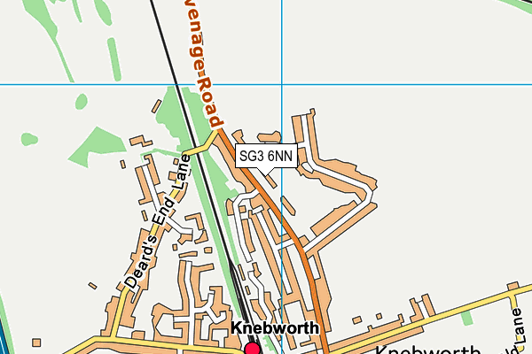SG3 6NN map - OS VectorMap District (Ordnance Survey)