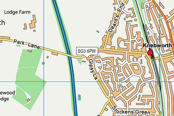 SG3 6PW map - OS VectorMap District (Ordnance Survey) SG3 6PW map - OS VectorMap District (Ordnance Survey)