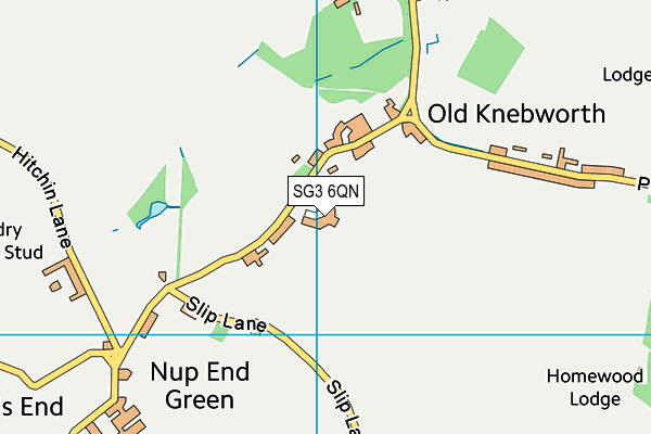 SG3 6QN map - OS VectorMap District (Ordnance Survey)