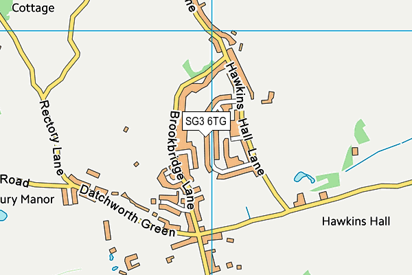 SG3 6TG map - OS VectorMap District (Ordnance Survey) SG3 6TG map - OS VectorMap District (Ordnance Survey)