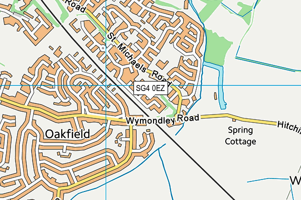 SG4 0EZ map - OS VectorMap District (Ordnance Survey) SG4 0EZ map - OS VectorMap District (Ordnance Survey)