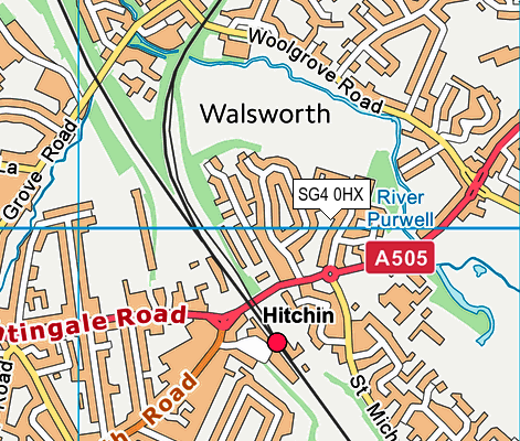 SG4 0HX map - OS VectorMap District (Ordnance Survey)