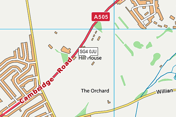 SG4 0JU map - OS VectorMap District (Ordnance Survey) SG4 0JU map - OS VectorMap District (Ordnance Survey)