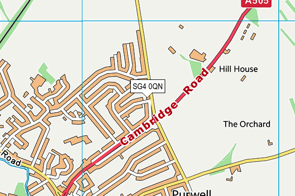 SG4 0QN map - OS VectorMap District (Ordnance Survey) SG4 0QN map - OS VectorMap District (Ordnance Survey)