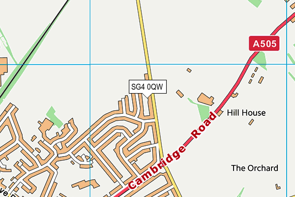 SG4 0QW map - OS VectorMap District (Ordnance Survey) SG4 0QW map - OS VectorMap District (Ordnance Survey)