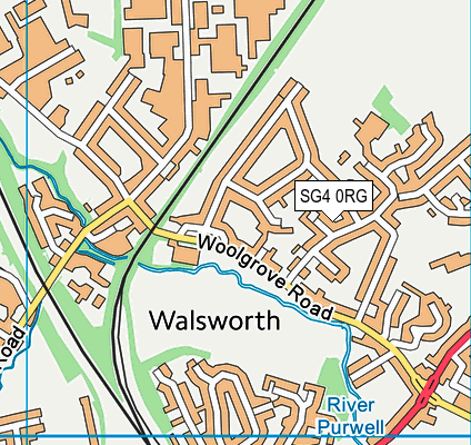 SG4 0RG map - OS VectorMap District (Ordnance Survey) SG4 0RG map - OS VectorMap District (Ordnance Survey)