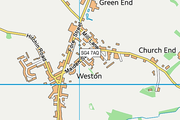 SG4 7AQ map - OS VectorMap District (Ordnance Survey) SG4 7AQ map - OS VectorMap District (Ordnance Survey)