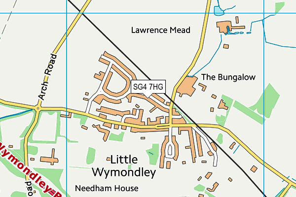 SG4 7HG map - OS VectorMap District (Ordnance Survey) SG4 7HG map - OS VectorMap District (Ordnance Survey)