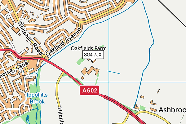 SG4 7JX map - OS VectorMap District (Ordnance Survey) SG4 7JX map - OS VectorMap District (Ordnance Survey)