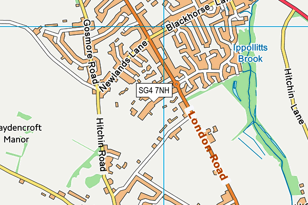 SG4 7NH map - OS VectorMap District (Ordnance Survey) SG4 7NH map - OS VectorMap District (Ordnance Survey)