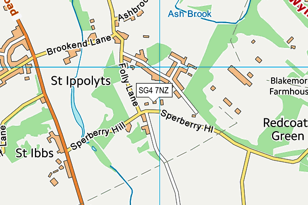 SG4 7NZ map - OS VectorMap District (Ordnance Survey) SG4 7NZ map - OS VectorMap District (Ordnance Survey)