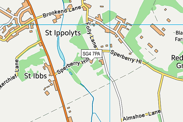 SG4 7PA map - OS VectorMap District (Ordnance Survey) SG4 7PA map - OS VectorMap District (Ordnance Survey)