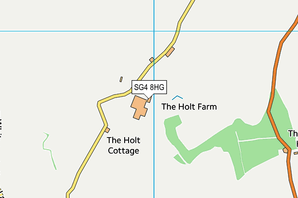 SG4 8HG map - OS VectorMap District (Ordnance Survey)