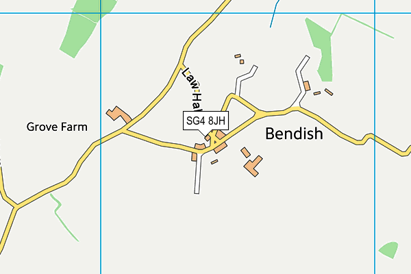 SG4 8JH map - OS VectorMap District (Ordnance Survey)