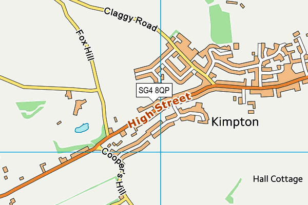 SG4 8QP map - OS VectorMap District (Ordnance Survey) SG4 8QP map - OS VectorMap District (Ordnance Survey)