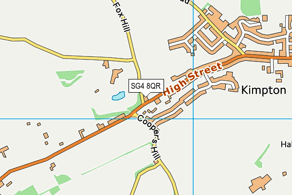 SG4 8QR map - OS VectorMap District (Ordnance Survey)