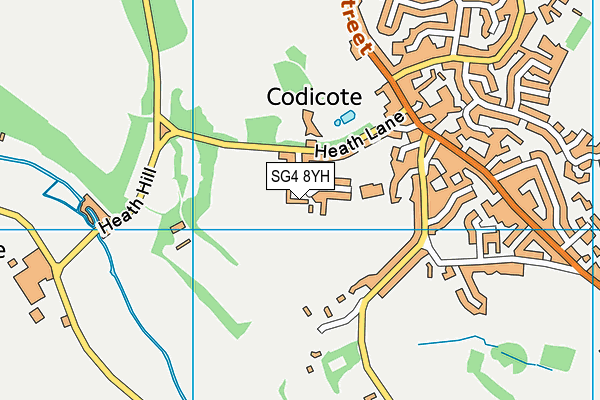 SG4 8YH map - OS VectorMap District (Ordnance Survey)