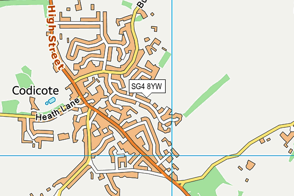 SG4 8YW map - OS VectorMap District (Ordnance Survey)