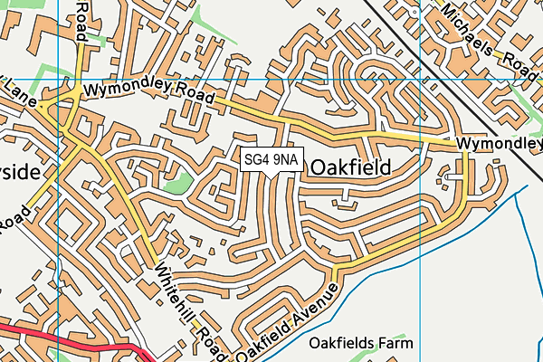 SG4 9NA map - OS VectorMap District (Ordnance Survey) SG4 9NA map - OS VectorMap District (Ordnance Survey)