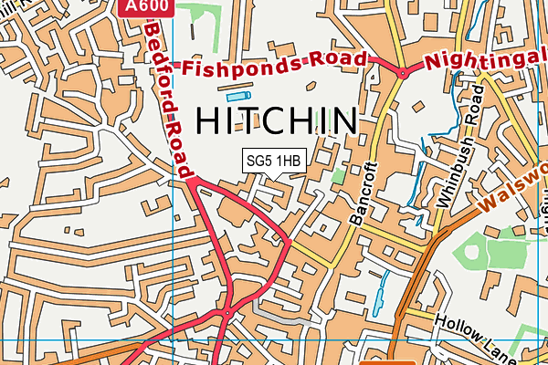 SG5 1HB map - OS VectorMap District (Ordnance Survey) SG5 1HB map - OS VectorMap District (Ordnance Survey)