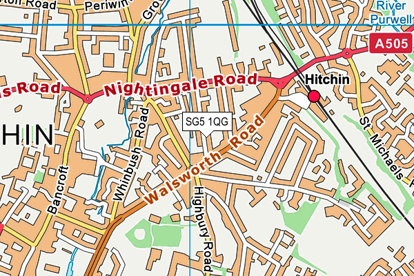 SG5 1QG map - OS VectorMap District (Ordnance Survey) SG5 1QG map - OS VectorMap District (Ordnance Survey)