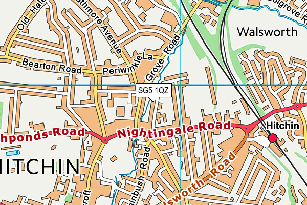 SG5 1QZ map - OS VectorMap District (Ordnance Survey) SG5 1QZ map - OS VectorMap District (Ordnance Survey)
