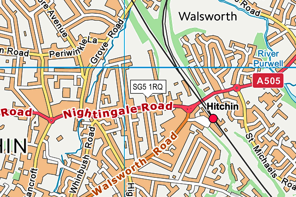 SG5 1RQ map - OS VectorMap District (Ordnance Survey) SG5 1RQ map - OS VectorMap District (Ordnance Survey)