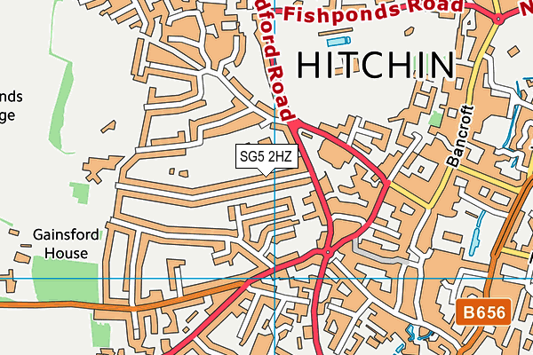 SG5 2HZ map - OS VectorMap District (Ordnance Survey) SG5 2HZ map - OS VectorMap District (Ordnance Survey)