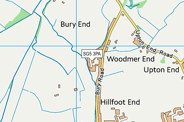 SG5 3PA map - OS VectorMap District (Ordnance Survey) SG5 3PA map - OS VectorMap District (Ordnance Survey)