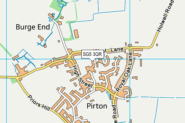 SG5 3QR map - OS VectorMap District (Ordnance Survey) SG5 3QR map - OS VectorMap District (Ordnance Survey)
