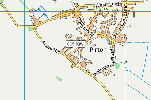 SG5 3QW map - OS VectorMap District (Ordnance Survey) SG5 3QW map - OS VectorMap District (Ordnance Survey)
